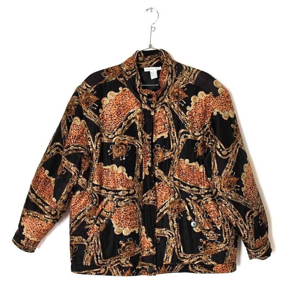 ULTRA RARE Chains and Leopard Silk Jacket
